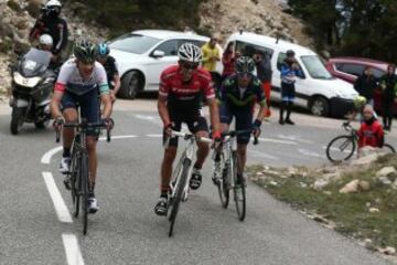 Marc Soler, Alberto Contador y Valverde.