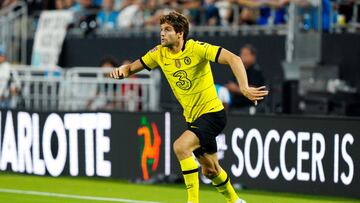 Marcos Alonso durante un amistoso este verano.