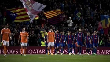 Osasuna perdió la categoría en el Camp Nou.