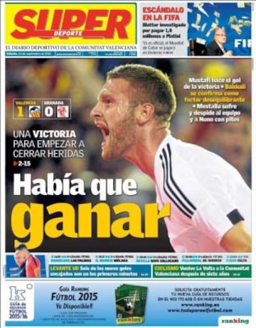 Portadas de la prensa deportiva