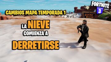 Fortnite: la nieve comienza a derretirse