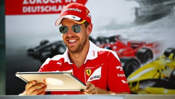 Sebastian Vettel en Hockenheim.