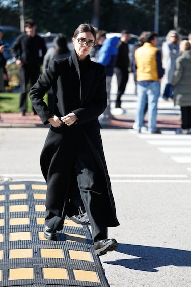 Paz Vega en el Tanatorio Parcesa La Paz de Tres Cantos, para dar el último adiós a Gemma Cuervo.