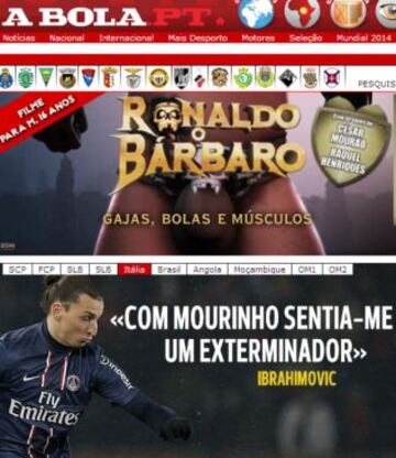 Portadas de la prensa extranjera