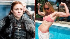 Sophie Turner presume de cambio físico para ser Lara Croft en la nueva ‘Tomb Raider’ tras casi un año de entrenamiento