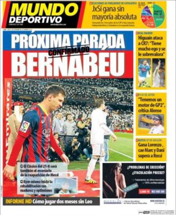 Portadas de la prensa deportiva