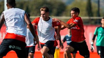 Entrenamiento del Real Mallorca en la Ciudad Deportiva.