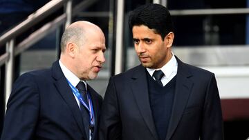 Antero Henrique junto a Nasser Al-Khelaifi, director deportico y presidente del París Saint-Germain.