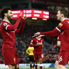 Salah can push on to Messi's level - Robertson