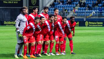 Jugadores del Sevilla Atlético.