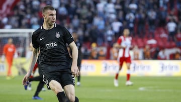 BELGRADE, SERBIA - MAY 23: Strahinja Pavlovic of Partizan in action during the Serbian Cup Final match between FK Crvena Zvezda and FK Partizan at stadium Rajko Mitic on May 23, 2019 in Belgrade, Serbia. (Photo by Srdjan Stevanovic/Getty Images)