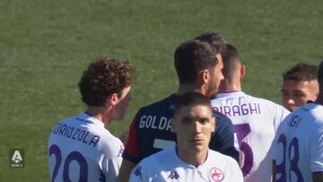 La roja a Odriozola que le ha llevado a los titulares de las crónicas en Italia