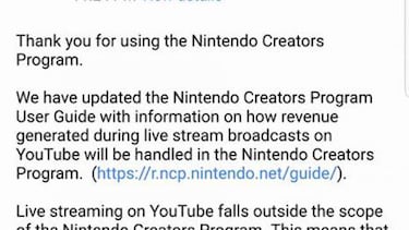 Nintendo prohibe los streamings en directo de sus juegos