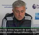 Mourinho: "No creo que a mis jugadores les importe la derrota"