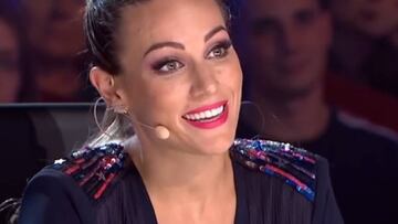 Edurne le hace un gui?o a David de Gea en el programa 'Got Talent'