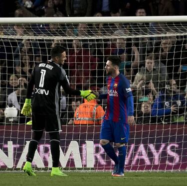 Messi y el penalti que marcó a Alves: "La pegué como pude..."