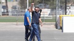 Gattuso, en la ciudad deportiva de Paterna.