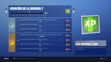 Fortnite Battle Royale: Desaf&iacute;os de la Semana 7 de la Temporada 5