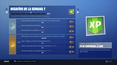 Fortnite Battle Royale: Desafíos de la Semana 7 de la Temporada 5