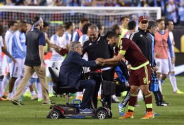 El entrenador de Uruguay Óscar Washington Tabárez y Rincón.