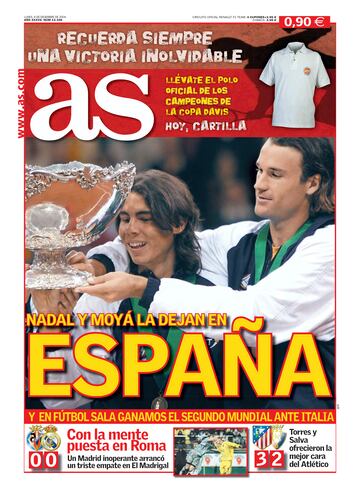 Rafa Nadal a través de las portadas de As