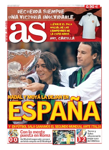 Rafa Nadal a través de las portadas de As