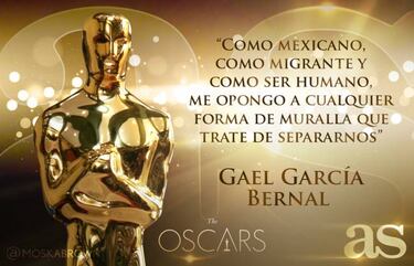 La frase de Gael Garca sobre el muro de Trump