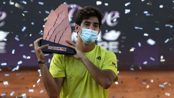 Santiago14 Marzo 2021
El tenista Chileno Cristian Garin resulta ganador de la final del ATP de Santiago, realizado en San Carlos de Apoquindo
Javier Salvo/ Photosport