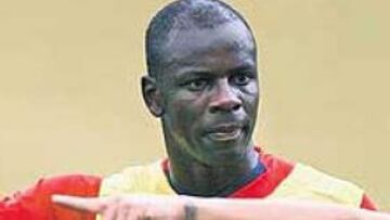 Puyol, entrenando ayer.