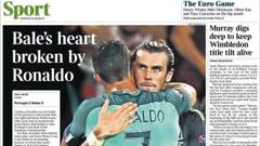 Así registraron los medios ingleses la derrota de Gales