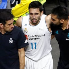 Golpe al Madrid: Campazzo se pierde todos los cuartos de final