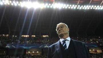 Ranieri, en un partido de Champions.