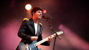 MADRID, SPAIN - JUNE 30: Alfred García performs on stage during 'Concierto Por La Paz'  by Starlite Foundation at Wanda Metropolitano on June 30, 2019 in Madrid, Spain. (Photo by Beatriz Velasco/WireImage)