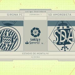 Resumen y goles del Girona vs. Amorebieta de Liga Smartbank