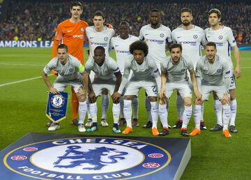 Chelsea's starting line-up.
