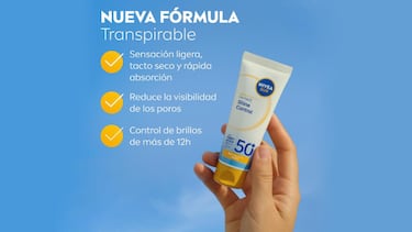 Este protector solar de Nivea controla los brillos más de 12 horas y evita el ‘efecto grasa’