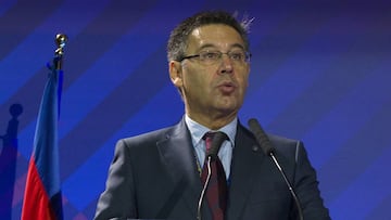 Bartomeu: "Está garantizado que el Barça seguirá en la Liga de España"