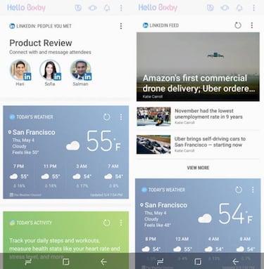 Busca trabajo en Linkedin ayudándote del asistente Bixby de Samsung