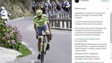 As&iacute; felicit&oacute; Ivan Basso a Alberto Contador en Instagram tras su exhibici&oacute;n de la &uacute;ltima etapa de la Par&iacute;s-Niza