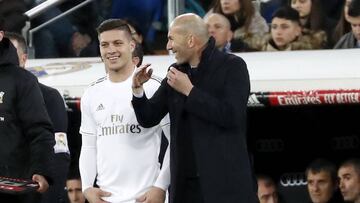 Zidane, sobre las palabras de Mayoral: "A Jovic lo pedí yo"