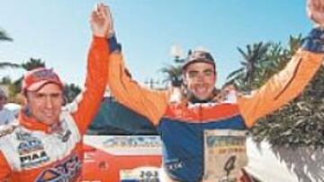 <b>UN FRANCÉS Y UN ESPAÑOL. </b>Ganadores en 2004 y ahora compañeros.