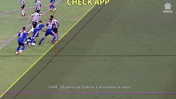 La charla del VAR para determinar el outside de Boca ante Mineirao