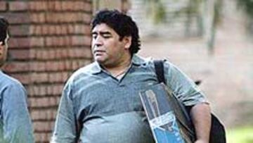 <b>A PEOR. </B>La salud de Maradona se ha deteriorado aún más.