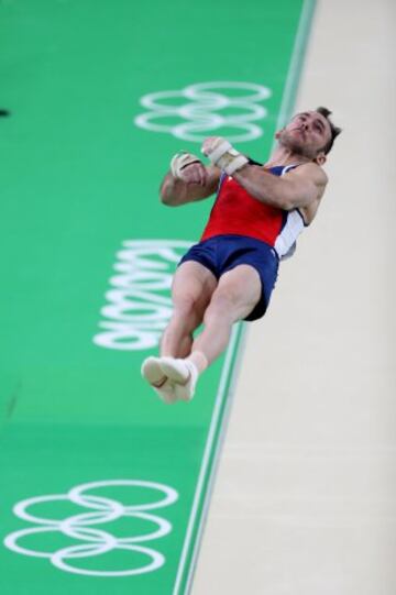 Tomás González no clasificó en Suelo pero sí lo está haciendo en Salto. 