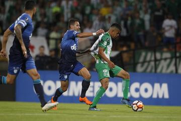 Con gol de Omar Duarte, Nacional venció por la mínima diferencia a Atlético Tucumán, pero no fue suficiente para continuar en la Copa Libertadores, ya que el equipo argentino ganó la ida 2-0 y de esta manera se clasificó a los cuartos de final.