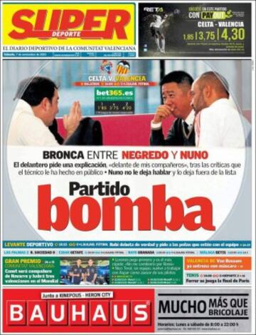 Portadas de la prensa mundial