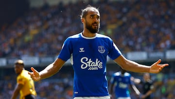 Dominic Calvert-Lewin, jugador del Everton, durante un partido.