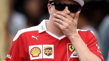 Kimi tuvo ciertos problemas en Sepang.