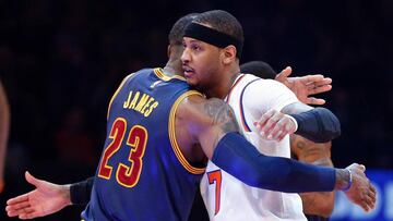 ¿Quiere LeBron cambiar a Love por Melo Anthony? "Es basura, y quien lo ha escrito también"