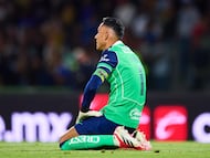 Keylor durante el pumas vs Toluca de Liga MX.